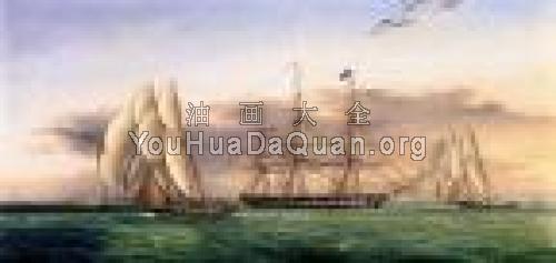 Ships off Castle Garden - 詹姆斯·E·巴特斯沃思